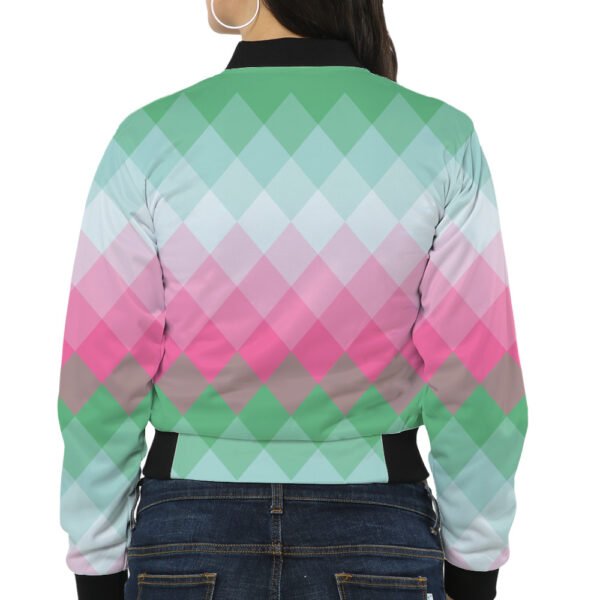 Mint Rose Garden LGVGT Women Bomber Jacket - Image 2