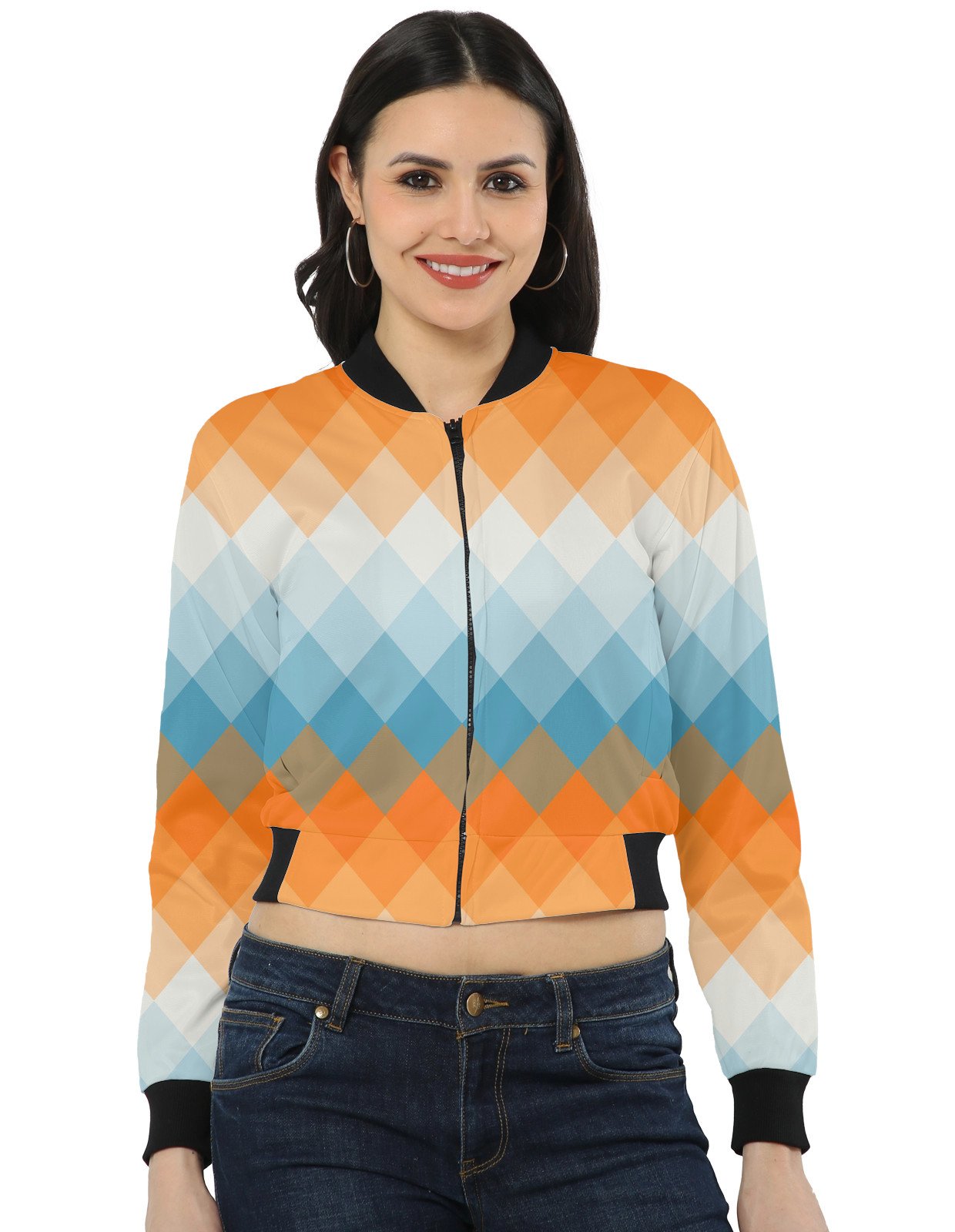 Orange Ice LGVGT Women Bomber Jacket - Image 1