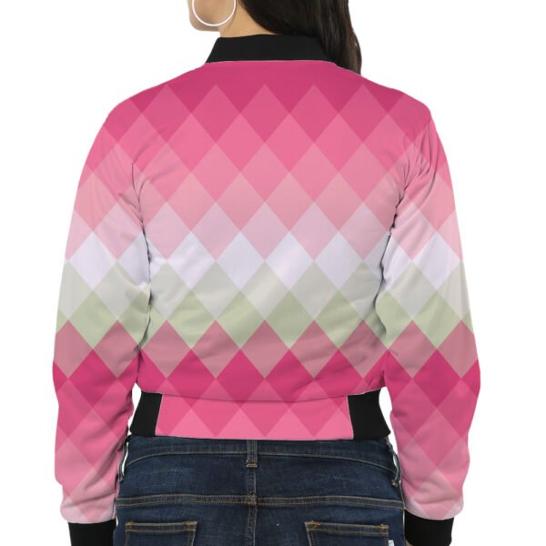 Peach Blush LGVGT Women Bomber Jacket - Image 2