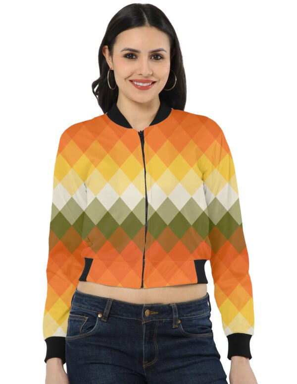 Pumpkin Field LGVGT Women Bomber Jacket