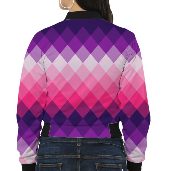 Royal Blossom LGVGT Women Bomber Jacket - Image 2