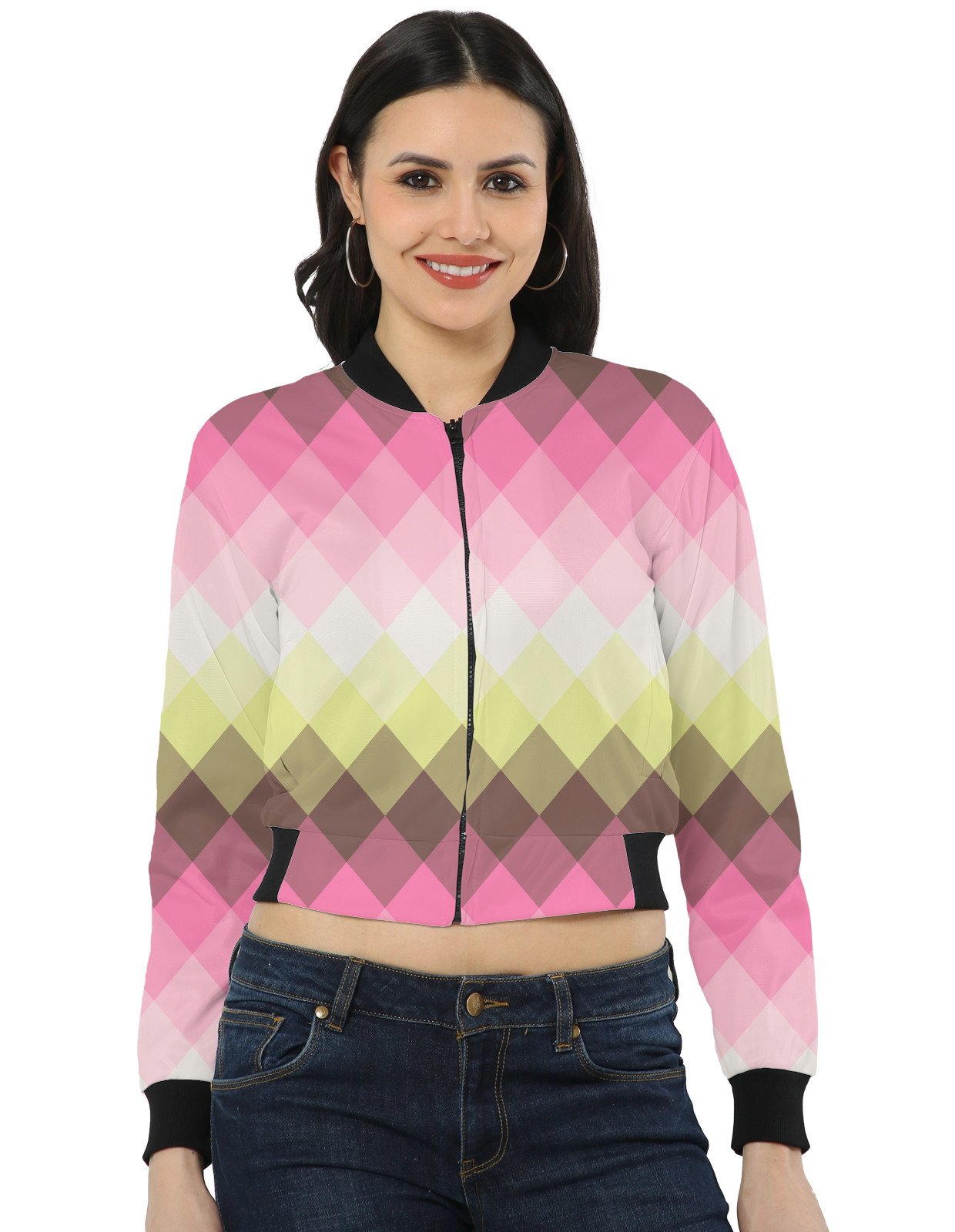 Spring Cocoa LGVGT Women Bomber Jacket - Image 1