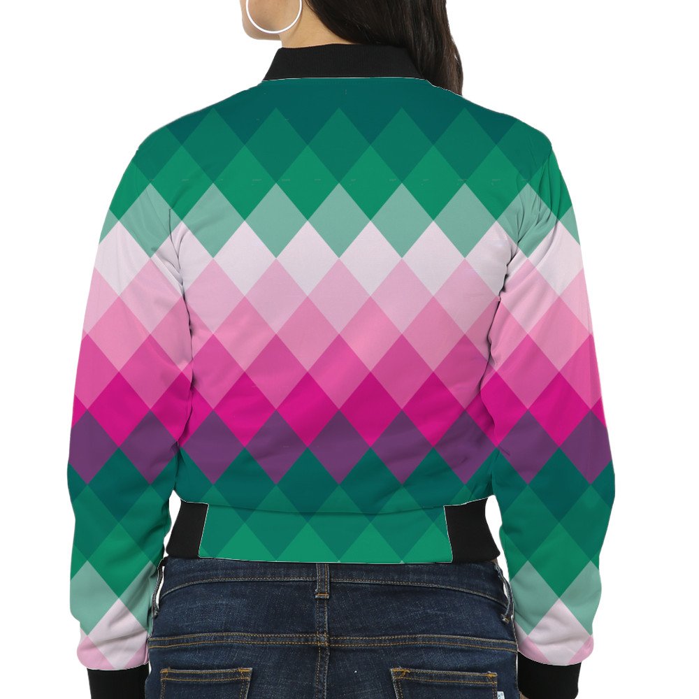 Tropical Sorbet LGVGT Women Bomber Jacket - Image 2