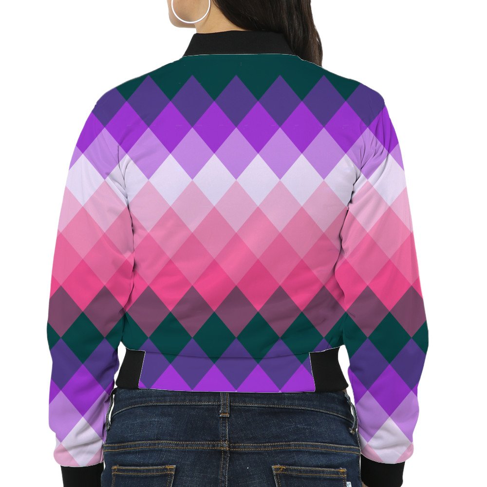 Velvet Bloom LGVGT Women Bomber Jacket - Image 2
