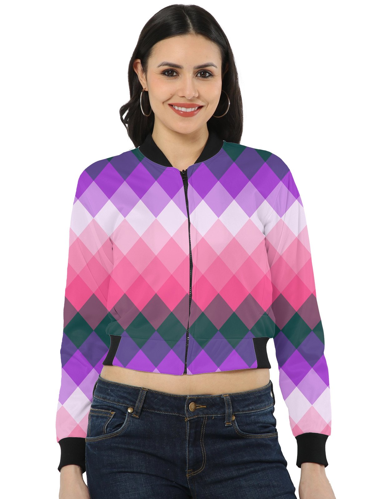 Velvet Bloom LGVGT Women Bomber Jacket - Image 1