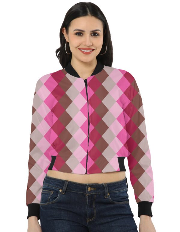 Berry Mocha LGHGT Women Bomber Jacket