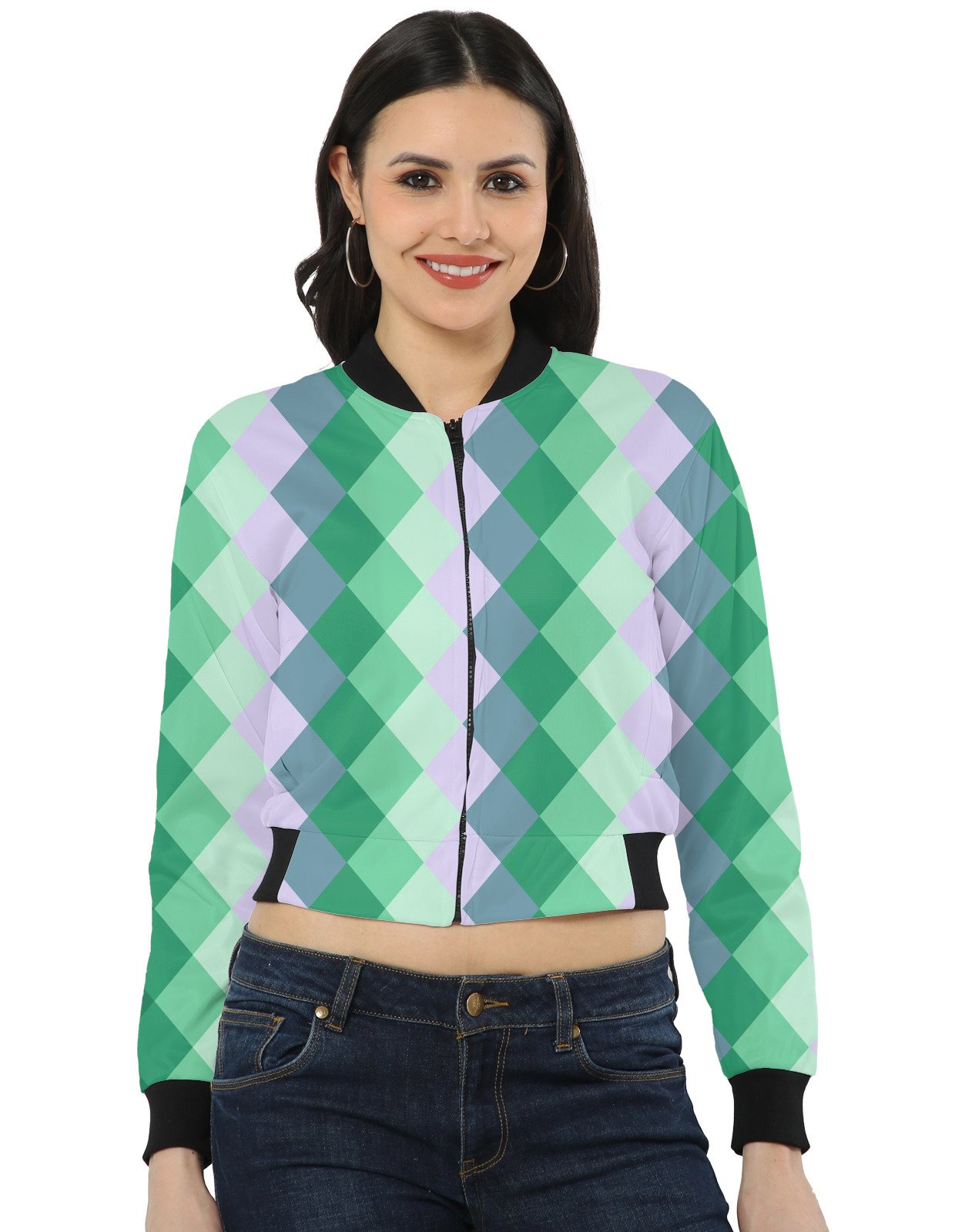 Lilac Mist LGHGT Women Bomber Jacket - Image 1
