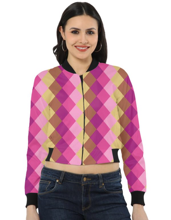 Magenta Berry LGHGT Women Bomber Jacket