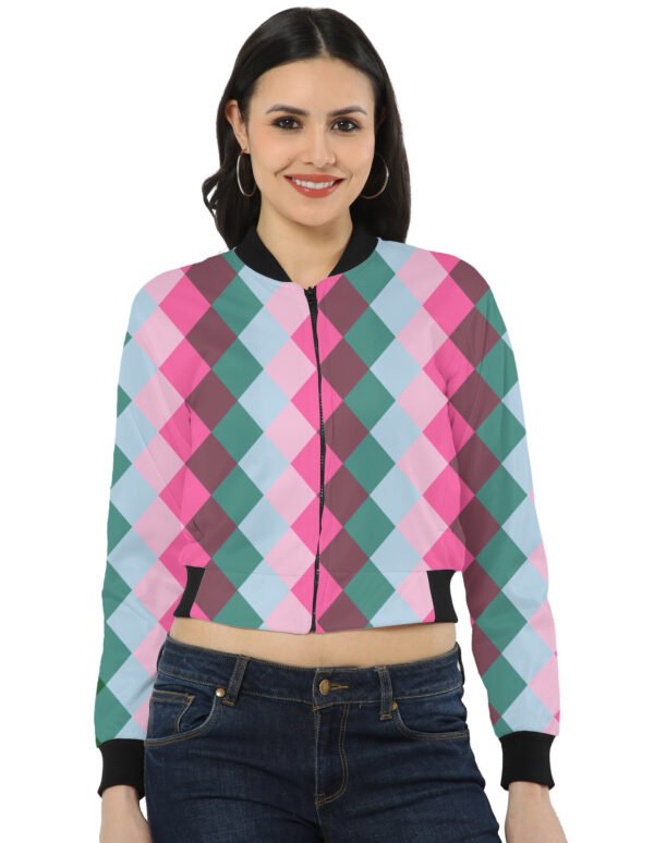 MintBerry Ice LGHGT Women Bomber Jacket