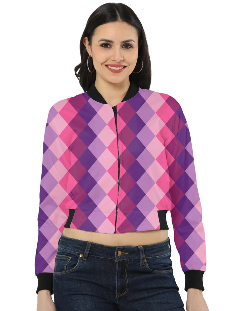 Royal Blossom LGHGT Women Bomber Jacket