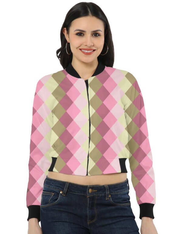 Spring Cocoa LGHGT Women Bomber Jacket