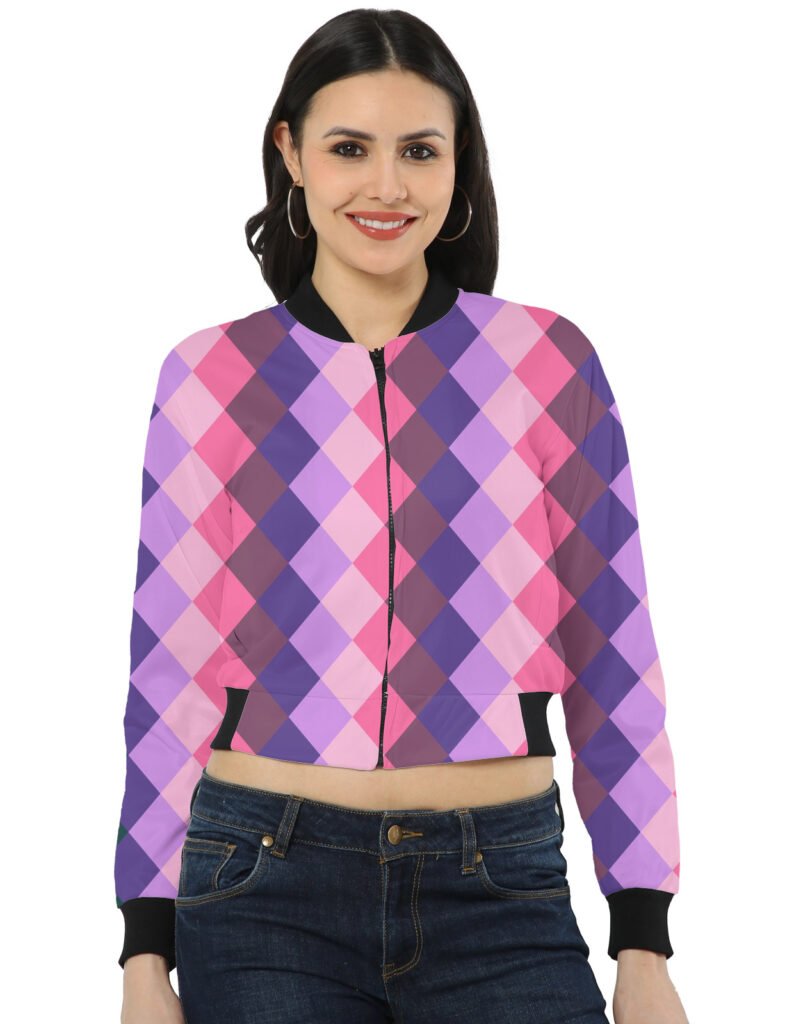 Velvet Bloom LGHGT Women Bomber Jacket