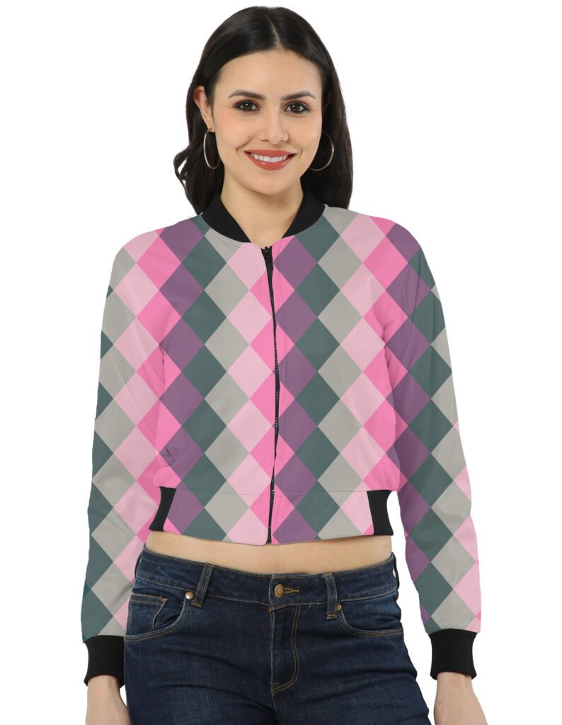 Vintage Rose LGHGT Women Bomber Jacket