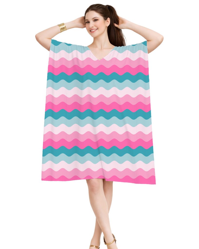 Ocean Meets Rose LGVR Kaftan