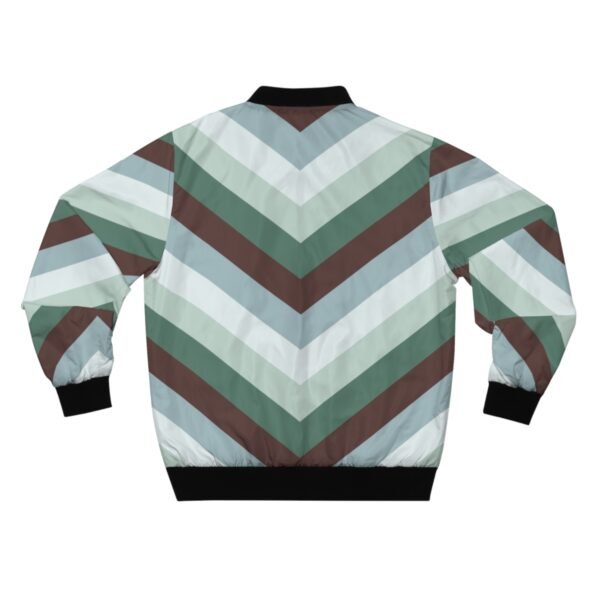 Misty Woods Chevron Men Bomber Jacket - Image 2