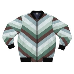 Misty Woods Chevron Men Bomber Jacket