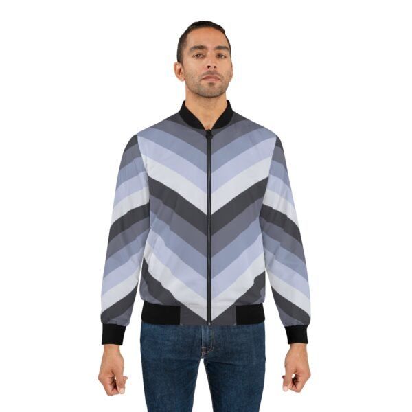Mountain Mist Chevron Men Bomber Jacket - Image 3