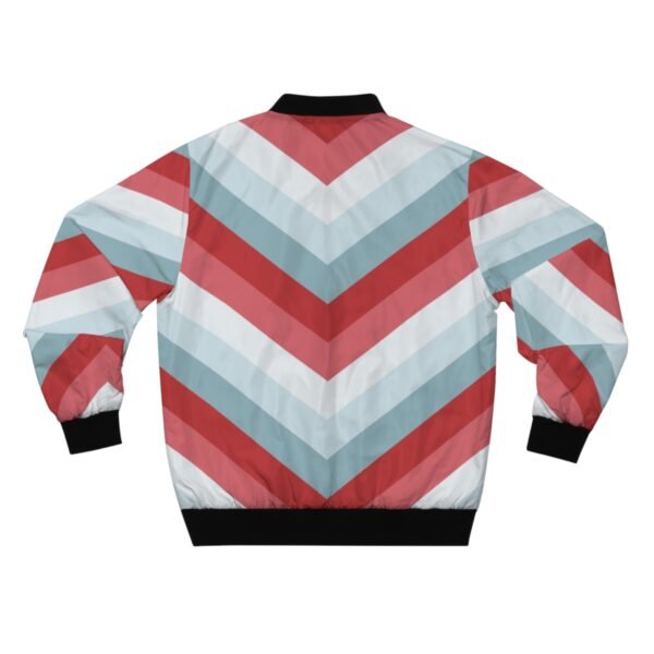 Nordic Sweater Chevron Men Bomber Jacket - Image 2