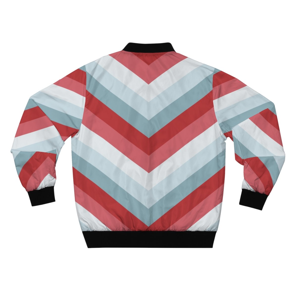 Nordic Sweater Chevron Men Bomber Jacket - Image 2