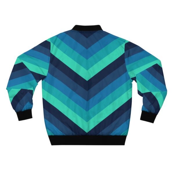 Northern Lights Chevron Men Bomber Jacket - Image 2