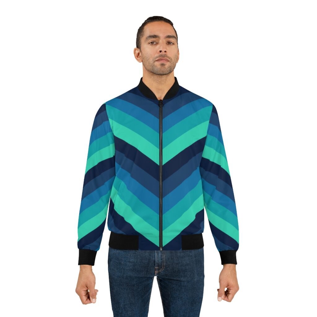 Northern Lights Chevron Men Bomber Jacket