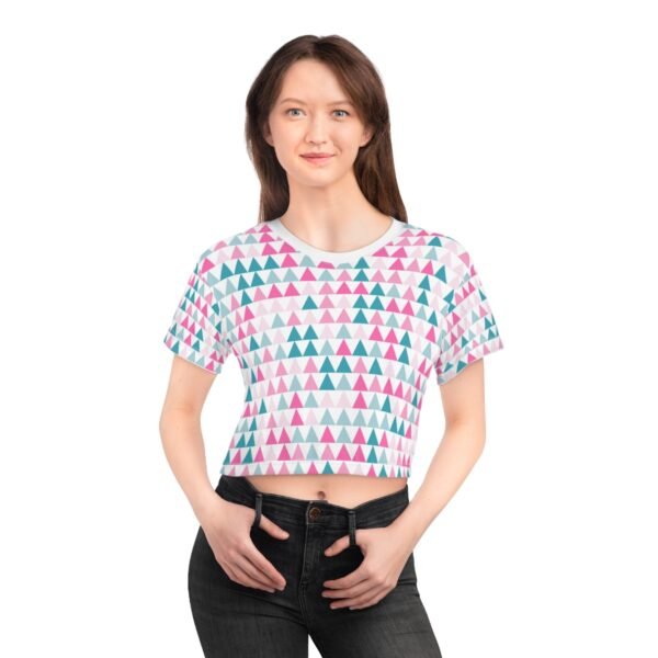 Ocean Meets Rose PT Female Crop Top