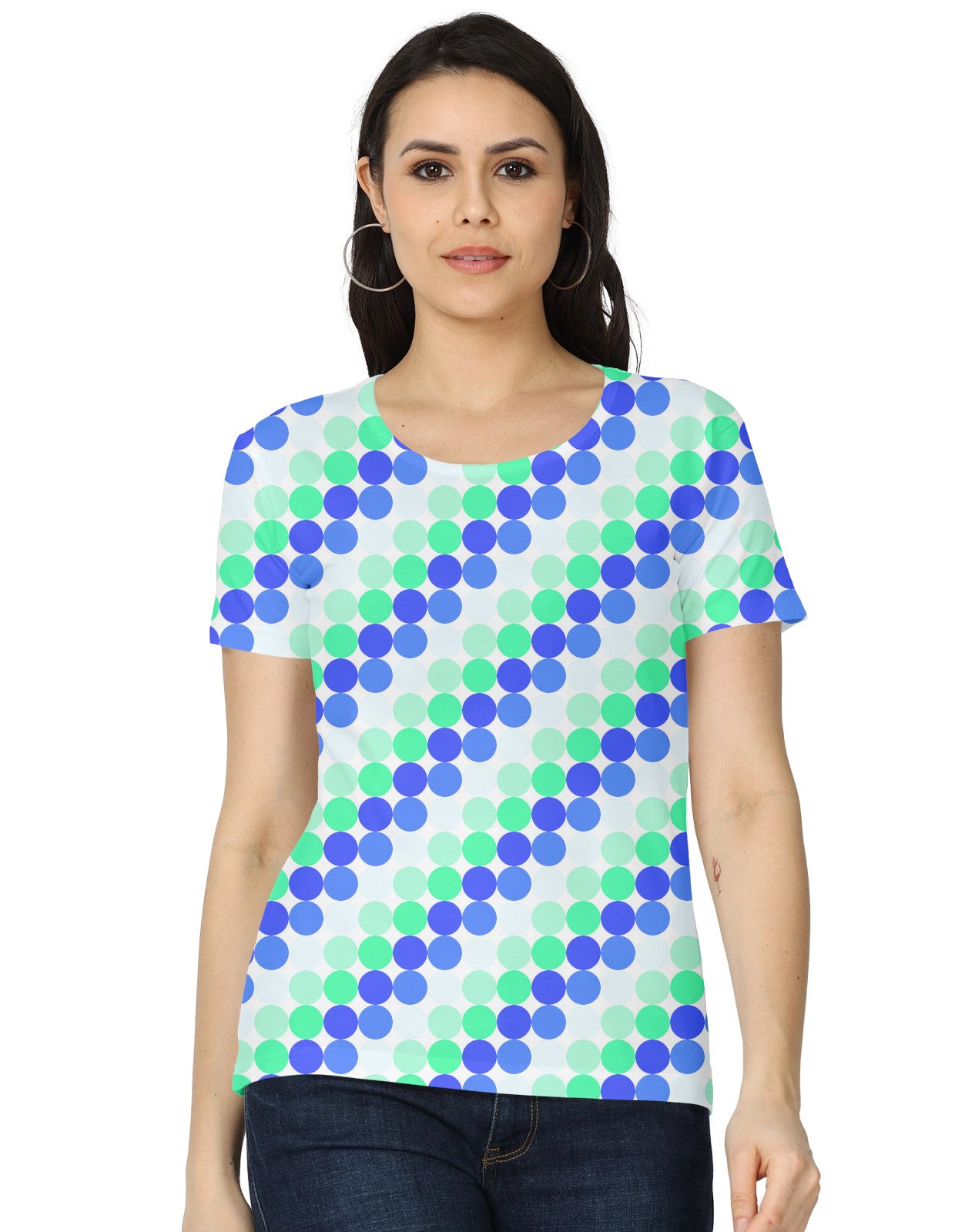 Neon Aqua PC Women T-Shirt - Image 1