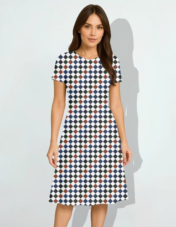 Pumpkin Bloom PD Women A Line Dress