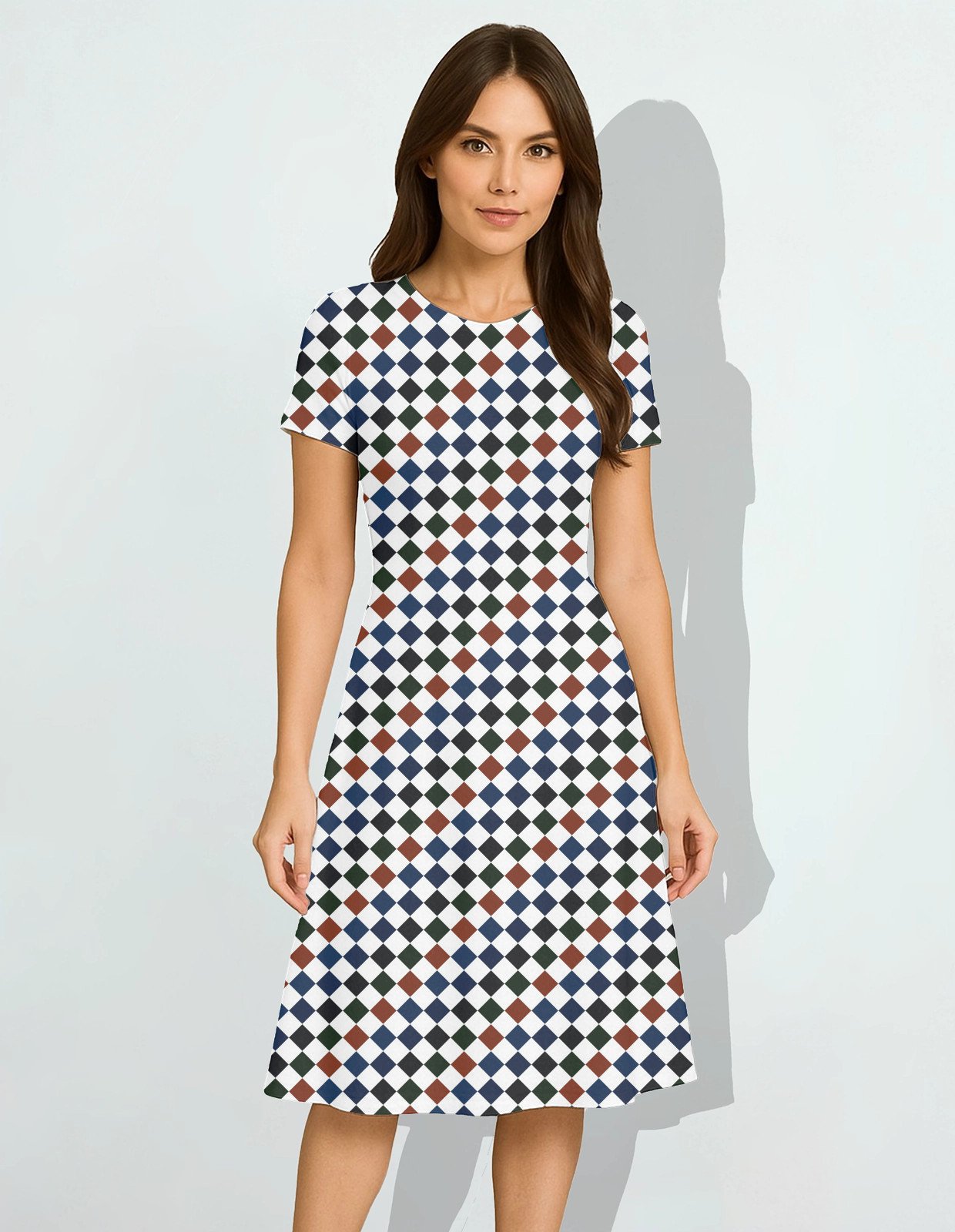 Pumpkin Bloom PD Women A Line Dress - Image 1