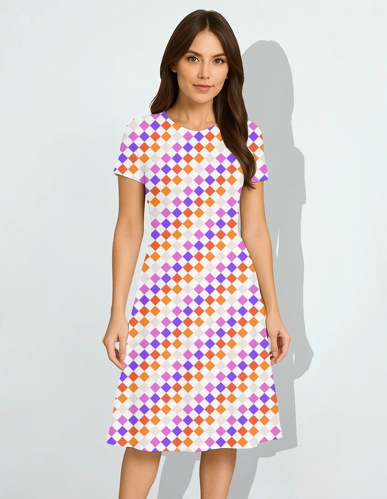 Sunset Carnival PD Women A Line Dress - Image 1