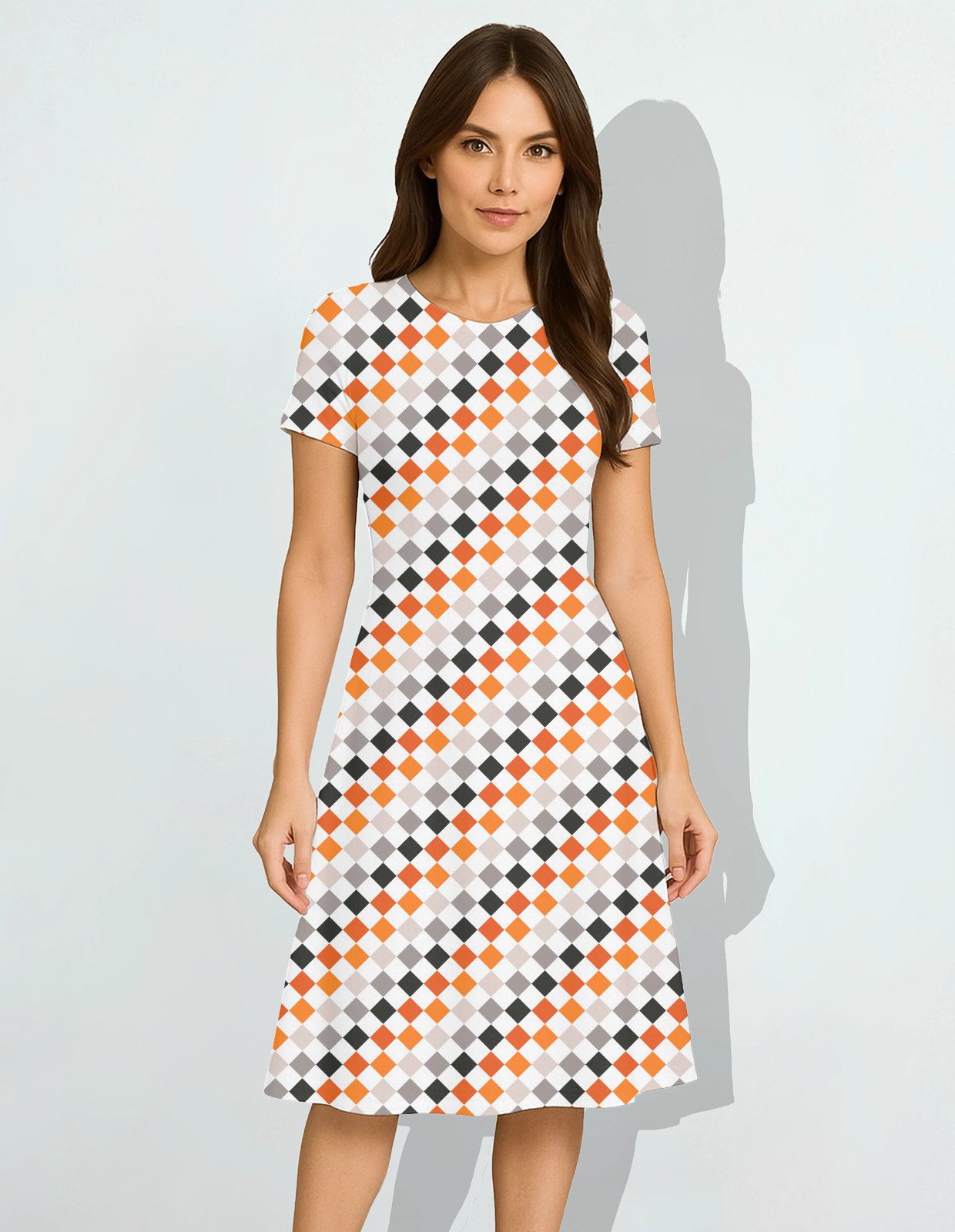 Toasted Citrus PD Women A Line Dress - Image 1