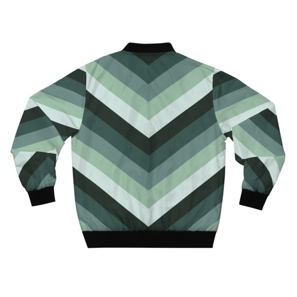 Pine Forest Chevron Men Bomber Jacket