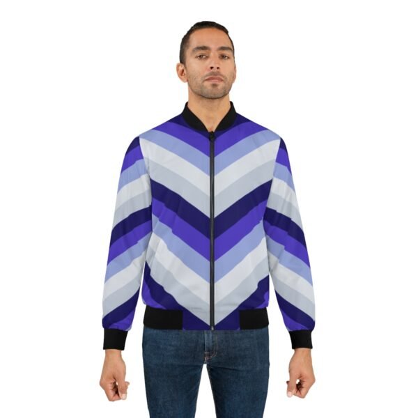 Polar Night Chevron Men Bomber Jacket - Image 4
