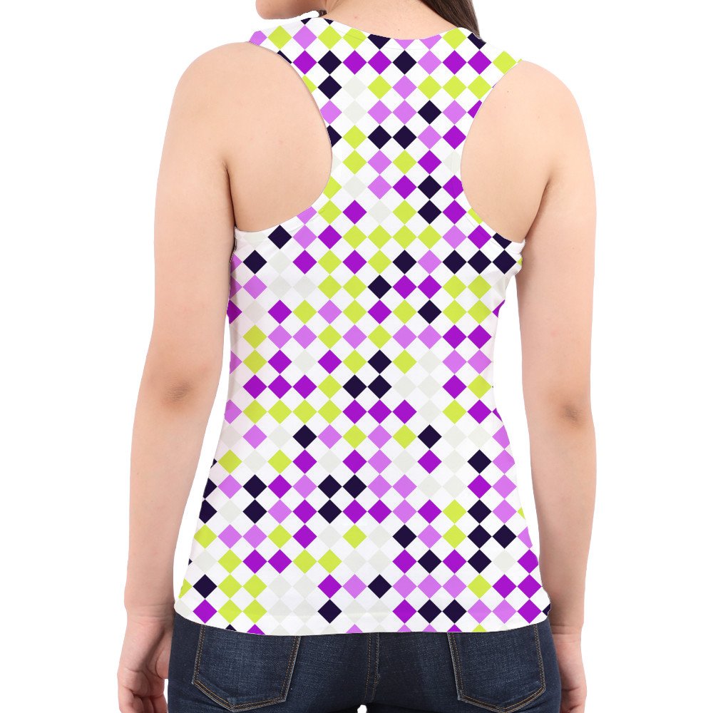 Electric Plum PD Women Tank Top - Image 3