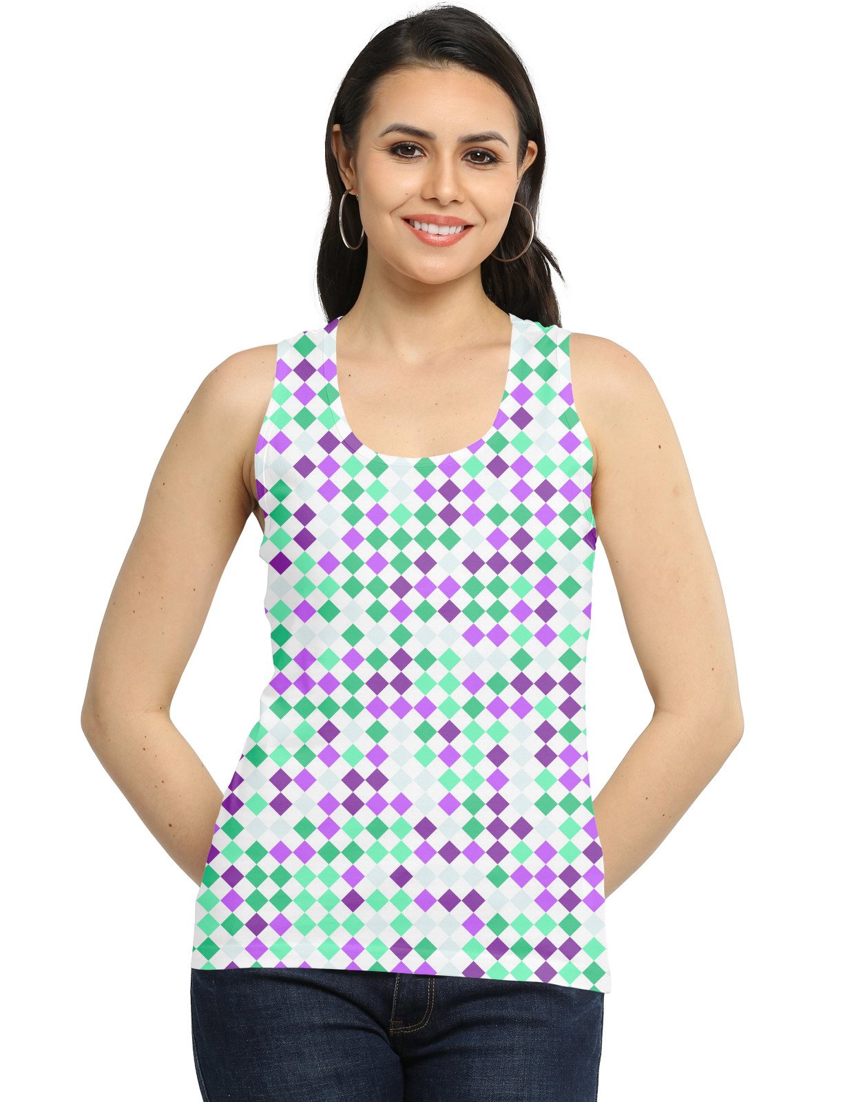 Mint Mirage PD Women Tank Top - Image 1