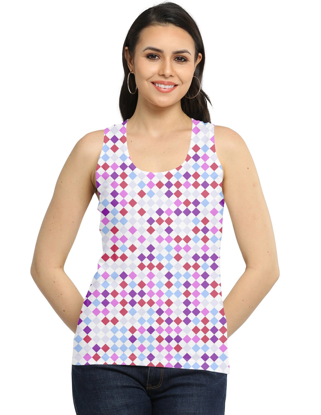 Raspberry Cloud PD Women Tank Top - Image 1
