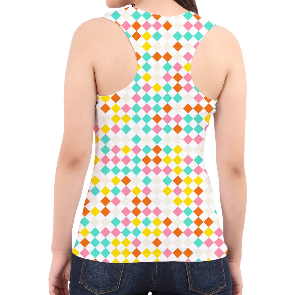 Romantic Dreamy PD Women Tank Top - Image 3