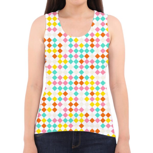 Romantic Dreamy PD Women Tank Top - Image 2