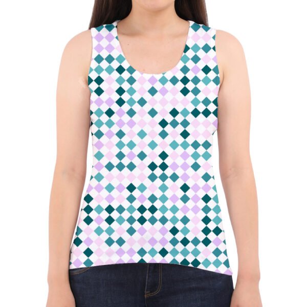 Summer Lilac PD Women Tank Top - Image 2