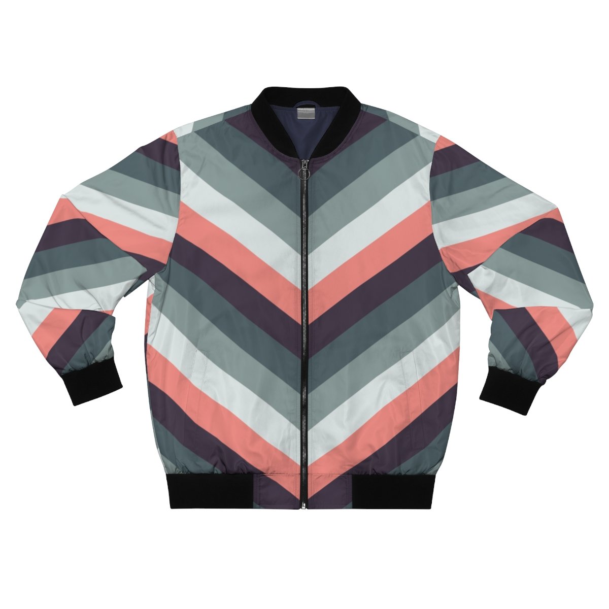 Rosy Cheeks Chevron Men Bomber Jacket - Image 3