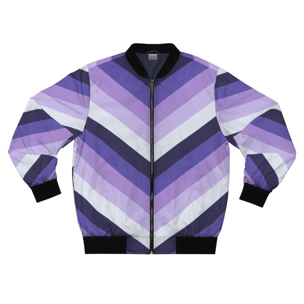 Royal Velvet Chevron Men Bomber Jacket