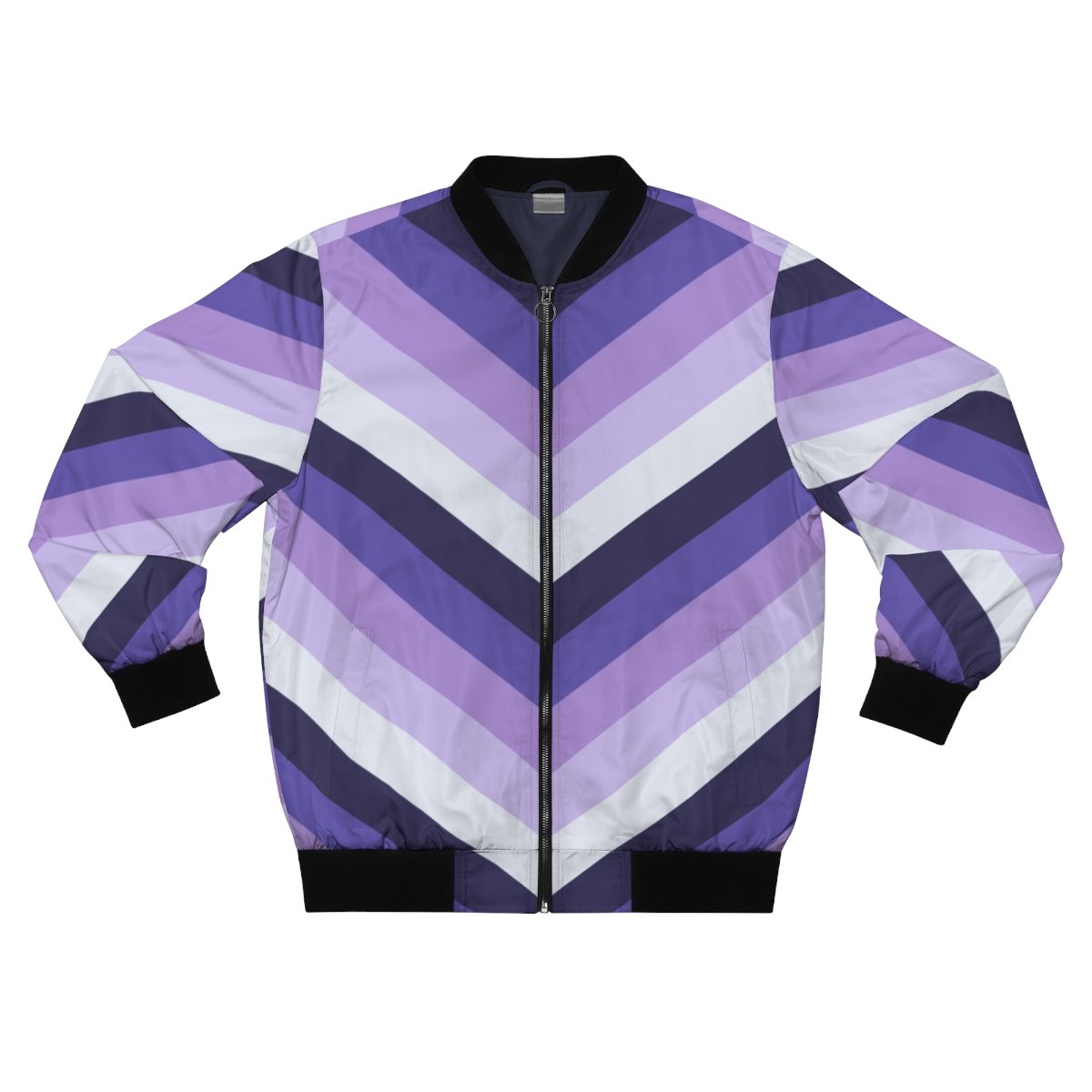 Royal Velvet Chevron Men Bomber Jacket - Image 3