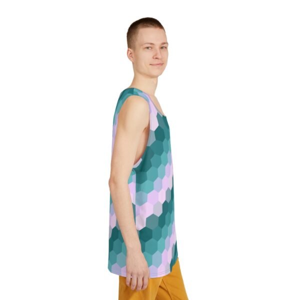 Summer Lilac GH Men Sleeveless Tee - Image 6