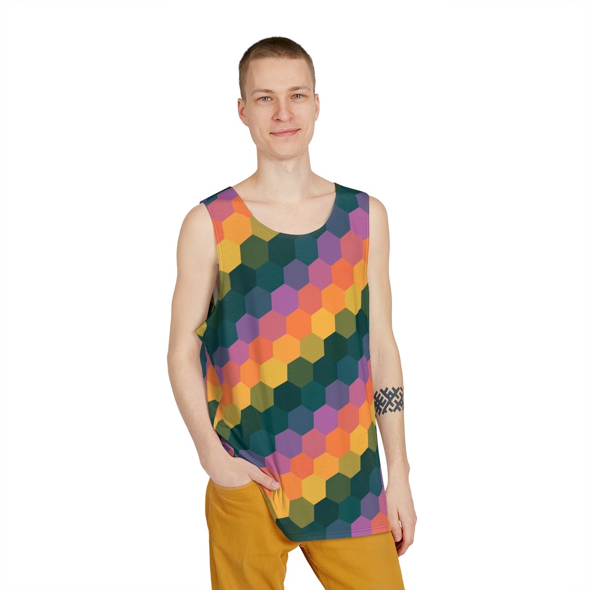 Tropical Harmony GH Men Sleeveless Tee - Image 1