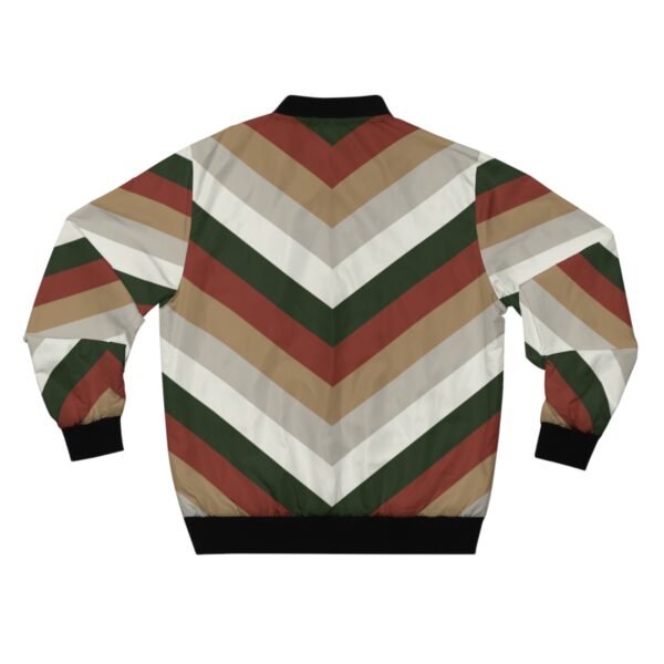 Warm Fireplace Chevron Men Bomber Jacket