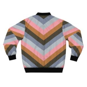 Warm Scarf Chevron Men Bomber Jacket