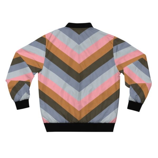 Warm Scarf Chevron Men Bomber Jacket