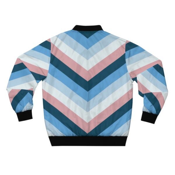 Winter Blossom Chevron Men Bomber Jacket