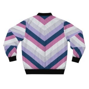 Winter Dusk Chevron Men Bomber Jacket