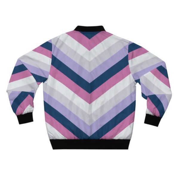 Winter Dusk Chevron Men Bomber Jacket